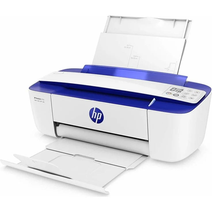 HP DeskJet 3760 (3-in-1) Multifunktionsdrucker - (Thermal Inkjet) Farbe, Druckgeschwindigkeit: 8 s/w, 5,5 Farbe, Auflösung: 1200 x 1200, USB, WLAN, AirPrint, Mobile Print, Wi-Fi-Direct (T8X19B) – Bild 2