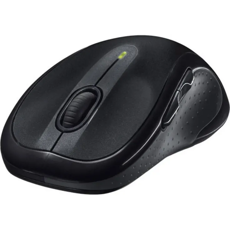 Logitech M510 Kabellose Maus, 2.4 GHz Verbindung via Unifying USB-Empfänger, 1000 DPI Laser-Sensor, 24-Monate Akkulaufzeit, 7 Tasten, PC-Mac - Schwarz – Bild 1