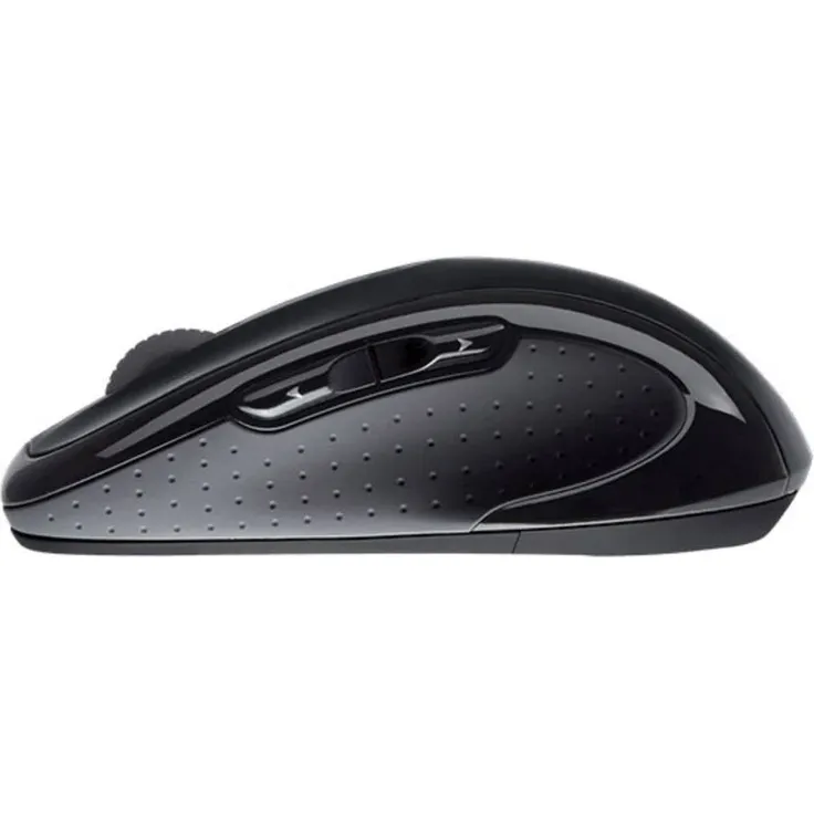 Logitech M510 Kabellose Maus, 2.4 GHz Verbindung via Unifying USB-Empfänger, 1000 DPI Laser-Sensor, 24-Monate Akkulaufzeit, 7 Tasten, PC-Mac - Schwarz – Bild 3