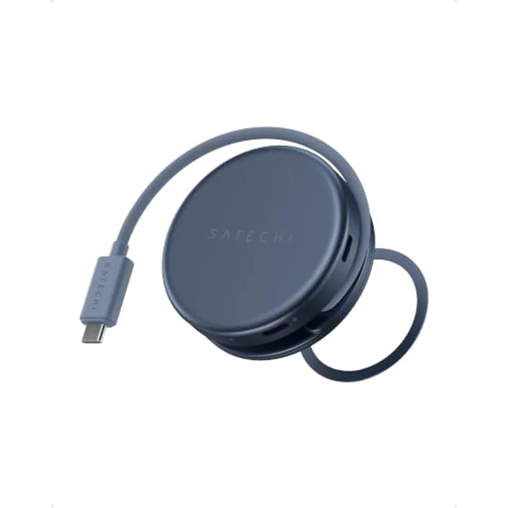 SATECHI USB-C Hub OntheGo™ 5-in-1, HDMI 4K@60 Hz, mit 60 W Passthrough-Laden, SD-Kartenleser, indigo – Bild 1
