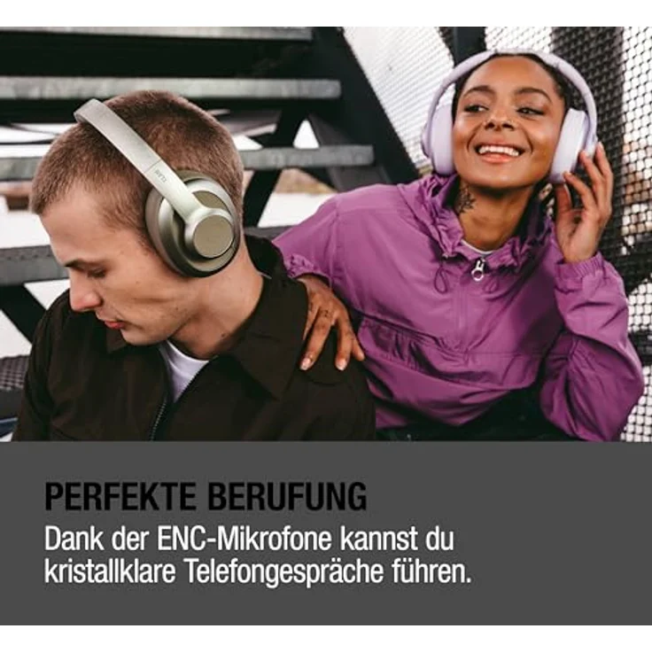 Fresh n Rebel Clam Ace 2, Kabellose Kopfhörer für Anrufe und Musik, Grau – Bild 6