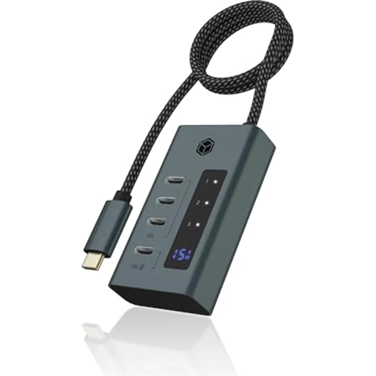 IcyBox Hub USB 3.2 Gen 2 Type-C IB-HUB1454-C31 – Bild 1