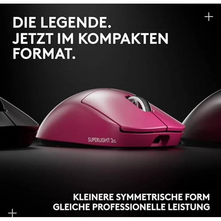 Logitech G PRO X Superlight 2c kabellose Gaming-Maus, 53 g leicht, 44K DPI-Sensor, 8 kHz Abtastrate, 5 programmierbare Tasten, USB-C-Ladefunktion, PC/Mac - Rosa – Bild 2