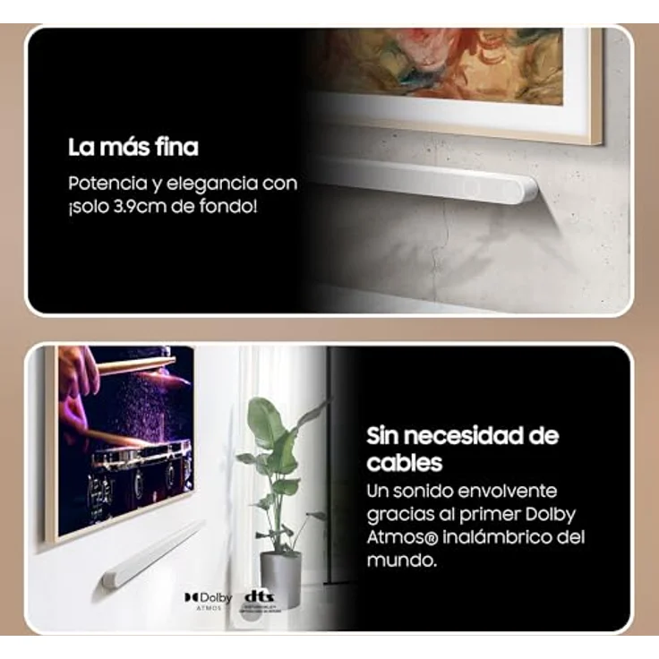 Samsung Soundbar HW-S801D/ZF S-Serie, Wireless Dolby Atmos, 3.1.2-Kanal-Audio, Alexa & Google Assistant, White 2024 – Bild 2