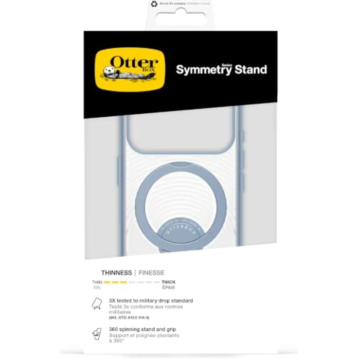 Otterbox Symmetry Stand Series Case für Apple iPhone 18 Pro und iPhone 17 Pro, MagSafe kompatibel mit Magnet-Modul, schwarze Hülle – Bild 6