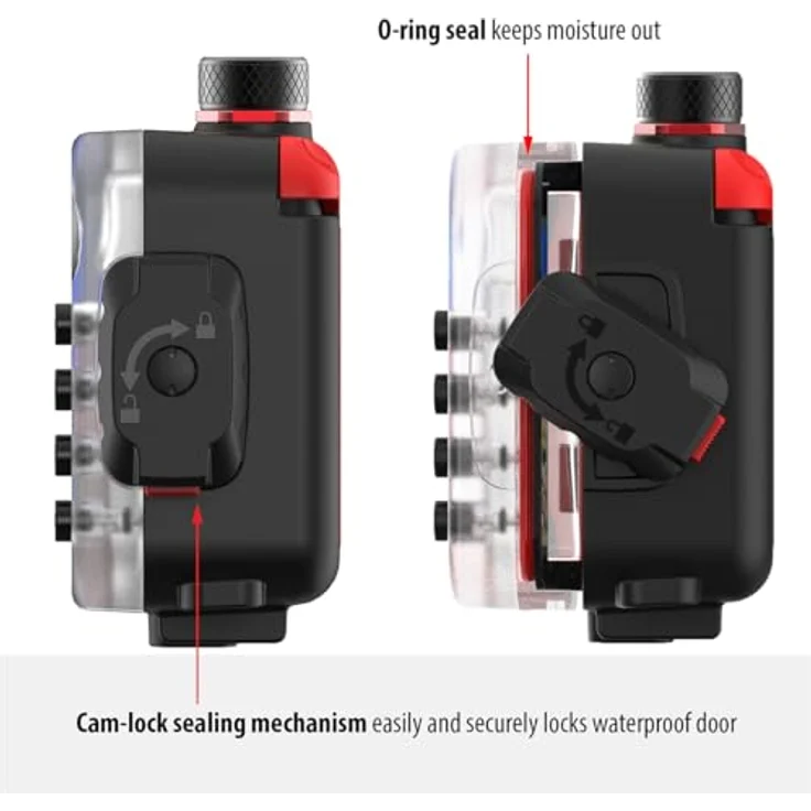 SeaLife SportDiver Ultra Unterwasser-Smartphone-Tauchgehäuse für iPhone 8 und höher, wasserdicht bis 39,6 m, blau – Bild 3