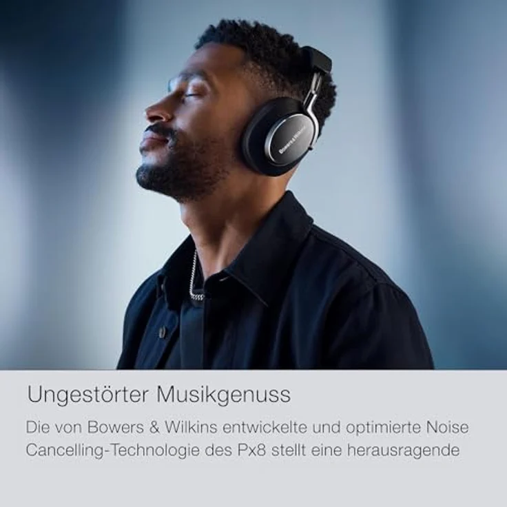 BOWERS & WILKINS Px8, Over-ear Kopfhörer mit Noise Cancelling, 30 Stunden Akkulaufzeit, Bluetooth, Schwarz – Bild 6