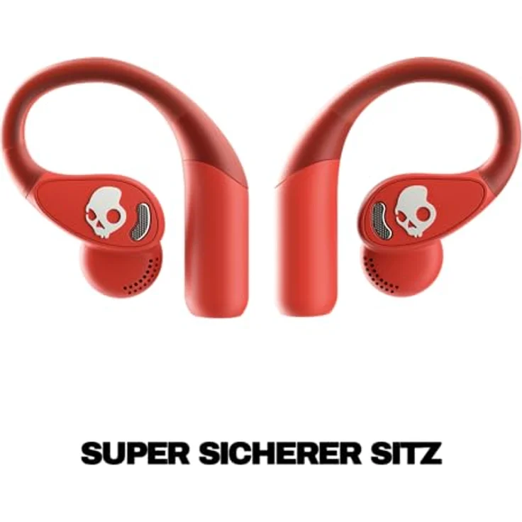 Skullcandy PUSH 540 Open-Ear Kopfhörer, IP44 schweiß-, staub- und wasserresistent, bis zu 42 Stunden Akkulaufzeit, Farbe: Rot – Bild 6