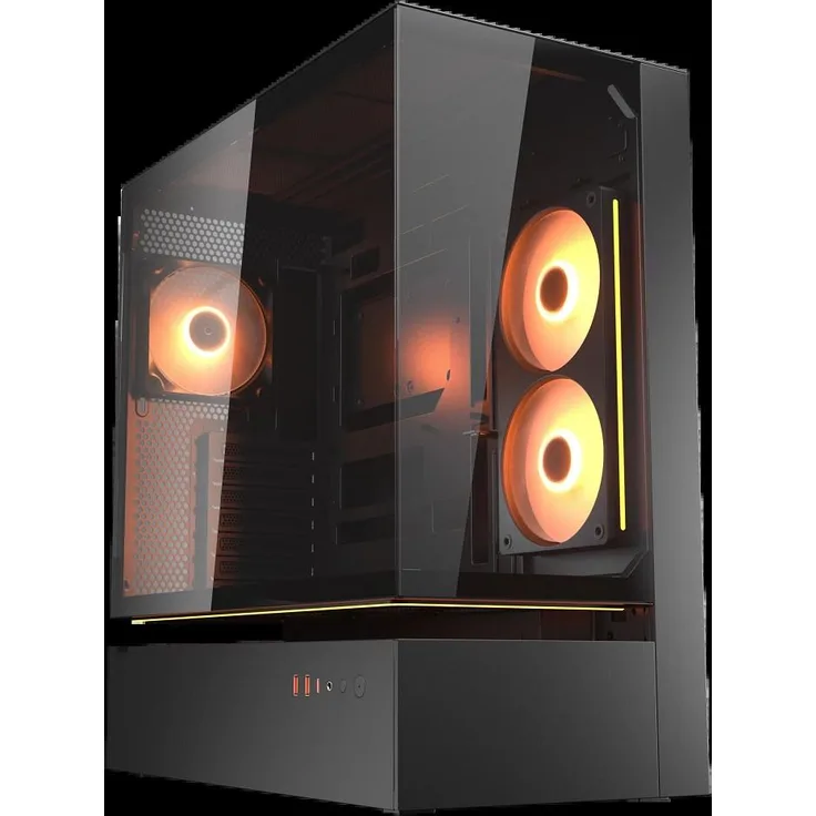 Hyrican COUGAR CFV235 Vision WT 8147 Gaming-PC, Ryzen 7 9850X3D, 64GB RAM, 2TB SSD, GeForce RTX 5080 16GB, Windows 11 Home, Wasserkühlung, Aurora-RGB-Beleuchtung