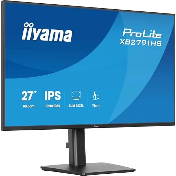 iiyama Prolite XB2791HS-B1, 27" Full-HD IPS LED-Monitor mit 120Hz, HDMI, DP, Höhenverstellung, Pivot, Adaptive Sync, Energieklasse C, schwarz