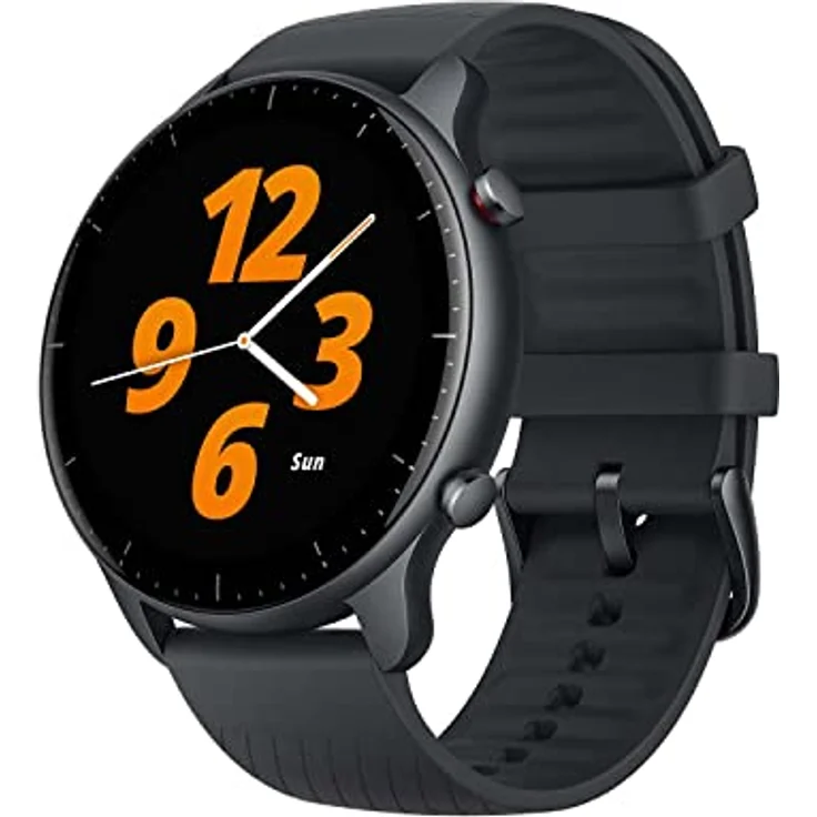 Amazfit GTR 2 Smartwatch mit Bluetooth-Anrufe, 3 GB Musikspeicher, Sportuhr mit 90 Sportmodi, Herzfrequenz- und SpO2-Überwachung, Alexa, Round, Schwarz – Bild 1