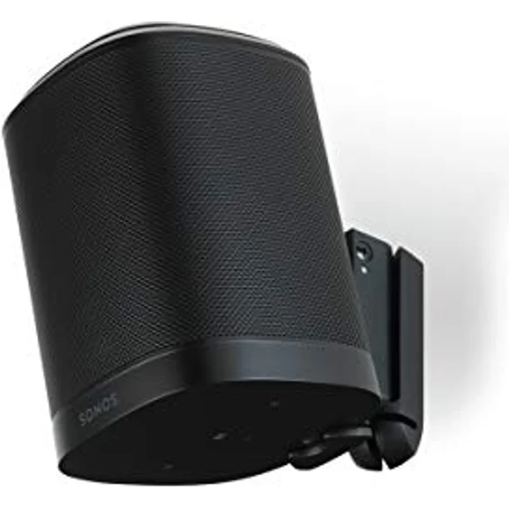 Flexson Wandhalterung (geeignet für Sonos One, One SL und Play:1 - Paar) schwarz – Bild 4