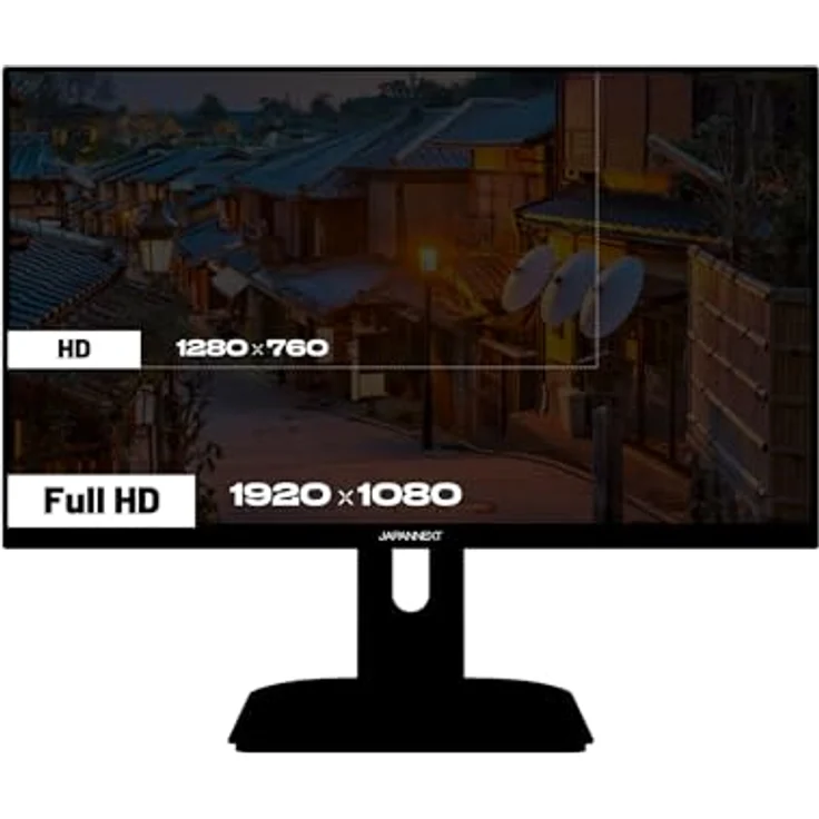 JapanNext Gaming Monitor JN-IPS238FHD200F-HSP-Camo, 23.8" IPS Full HD (1920x1080), 200Hz, 0.5ms, Höhen- & Neigungsverstellung, integrierte Lautsprecher, 100% sRGB, G-Sync/FreeSync, Camouflage Design – Bild 5