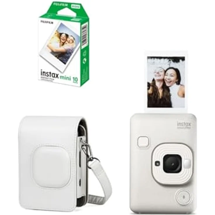 Fujifilm instax mini LiPlay+ Tasche, Kameratasche in Sand Beige mit robustem Schutz und praktischem Reißverschluss – Bild 1