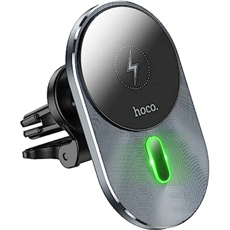 Hoco CA91 Magnetische Autohalterung für Smartphones, bis zu 15 W, Schwarz – Bild 2