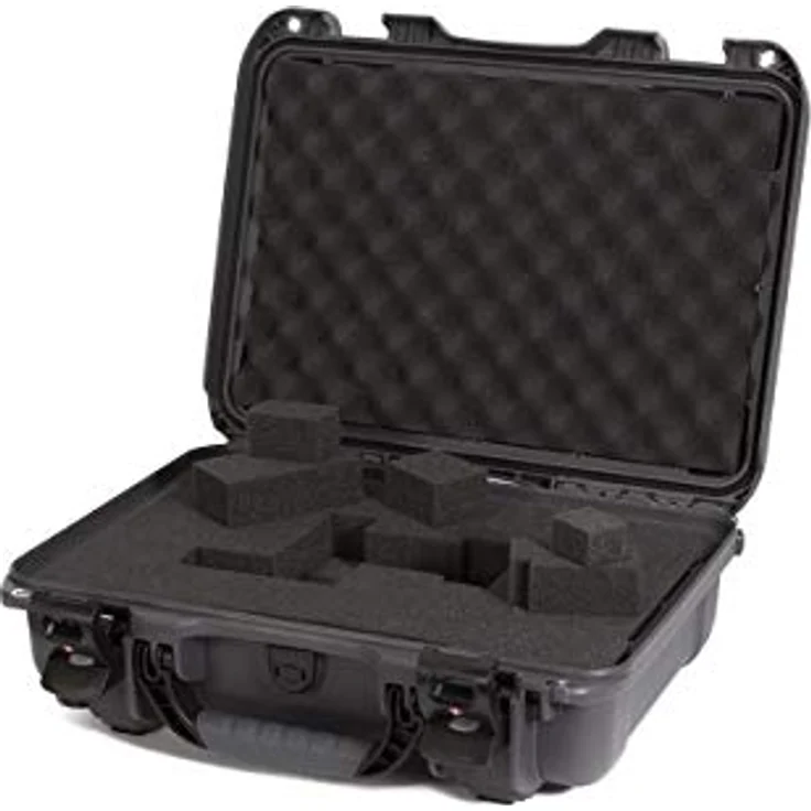 Nanuk Kunststoffkoffer 923, Fotokoffer aus NK-7 Kunstharz, wasserdicht und staubdicht nach IP67, mit Schaum Graphit, Grau – Bild 2