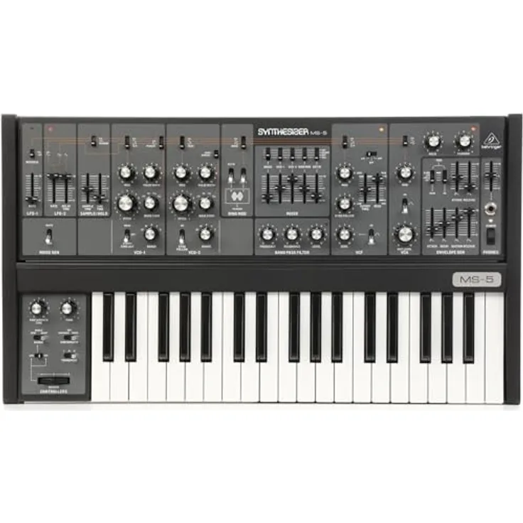 Behringer MS-5, Analog-Synthesizer mit 37 Tasten, 2 Oszillatoren und umfangreichem Signalrouting