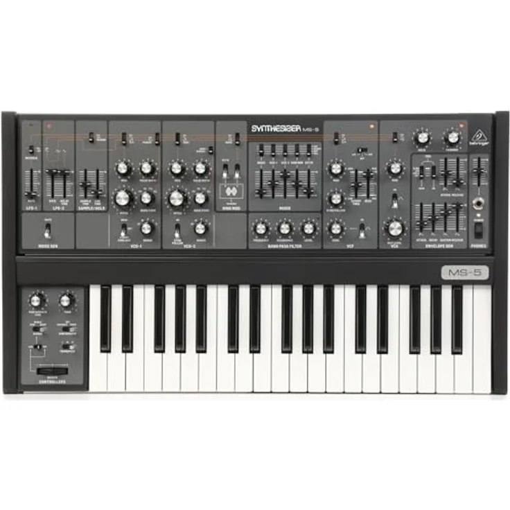Behringer MS-5, Analog-Synthesizer mit 37 Tasten, 2 Oszillatoren und umfangreichem Signalrouting – Bild 1
