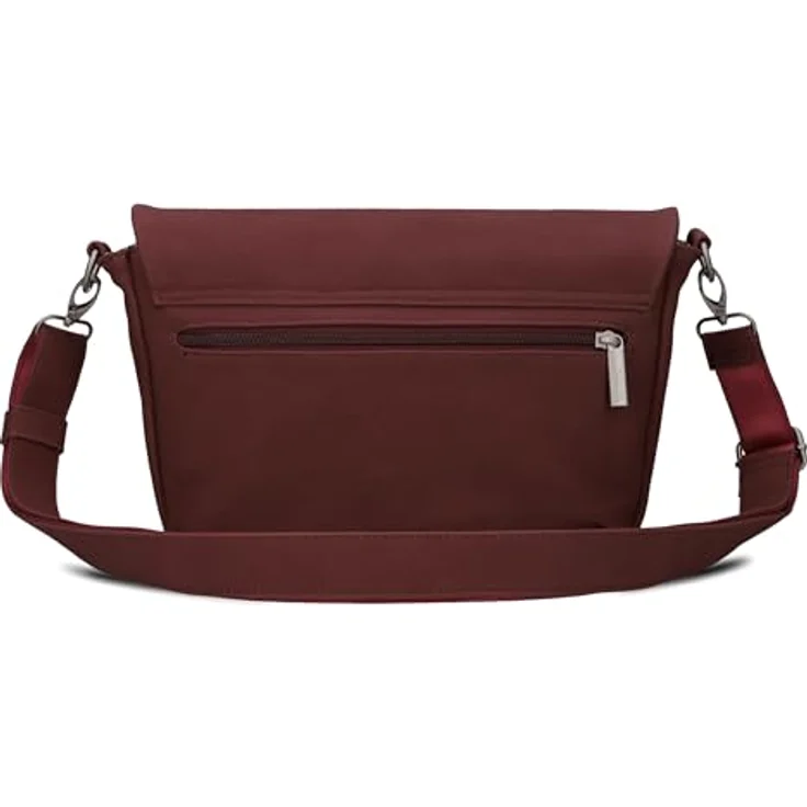 Zwei Mademoiselle.M Messenger, 33 cm Laptopfach in Rot, 100% Polyurethan – Bild 6