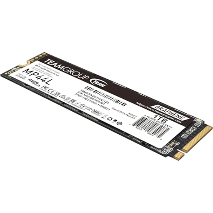 TEAMGROUP MP44L 1TB SLC Cache NVMe 1.4 PCIe Gen 4x4 M.2 2280 SSD (R/W bis zu 5.000/4.500 MB/s) - TEAMGROUP - Laptop & Desktop - TM8FPK001T0C101 – Bild 2