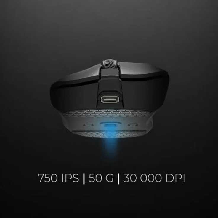 Genesis Zircon 880 PRO Wireless Gaming Maus, 30000 DPI, 8000 Hz Polling Rate, leichtes 64g Gehäuse, Schwarz – Bild 4