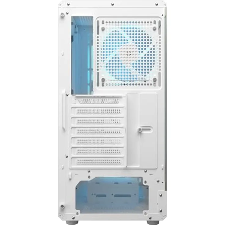 Cougar Airface Pure PRO Midi-Tower Gehäuse, ARGB, Weiss, für ATX, mATX und Mini-ITX, optimierte Kühlung und Seitenfenster