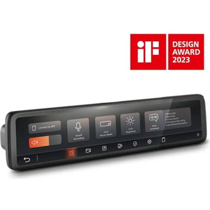 Mio™ MiVue R850T Dashcam Auto vorne hinten mit 2.5K HDR-Aufnahmen & STARVIS CMOS Sensor für scharfe Bilder Tag & Nacht I Echtzeit-Backup des Dash Cam Spiegels Dank Highspeed WLAN I GPS Auto Kamera – Bild 2