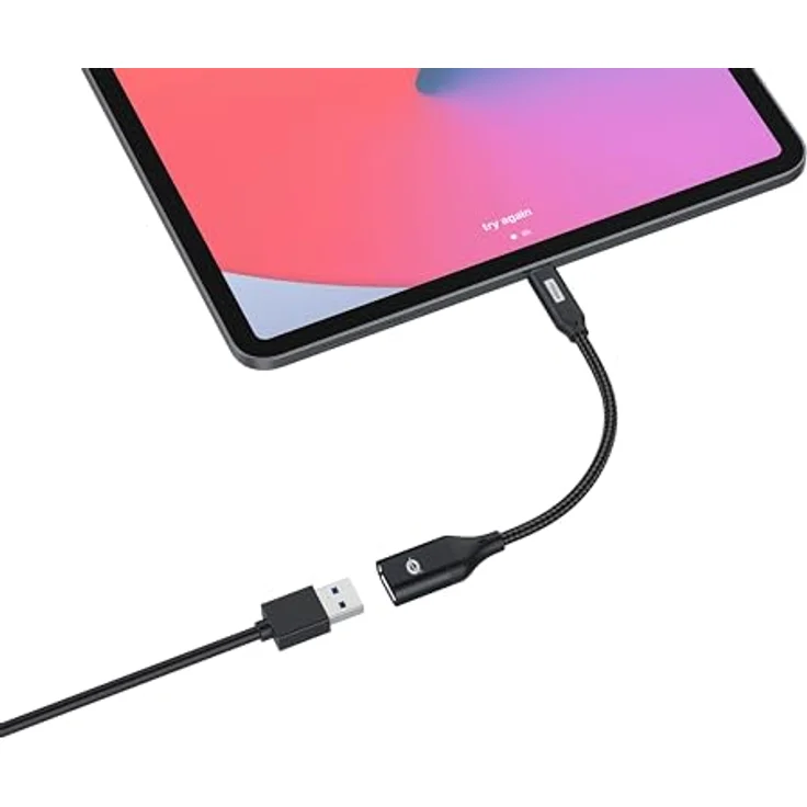 Conceptronic ABBY18B USB-C-auf-USB-A-OTG-Adapter, 10 Gbit/s, USB 3.2 Gen 2, robustes geflochtenes Kabel, Plug-and-Play, max. 3,0A – Bild 4