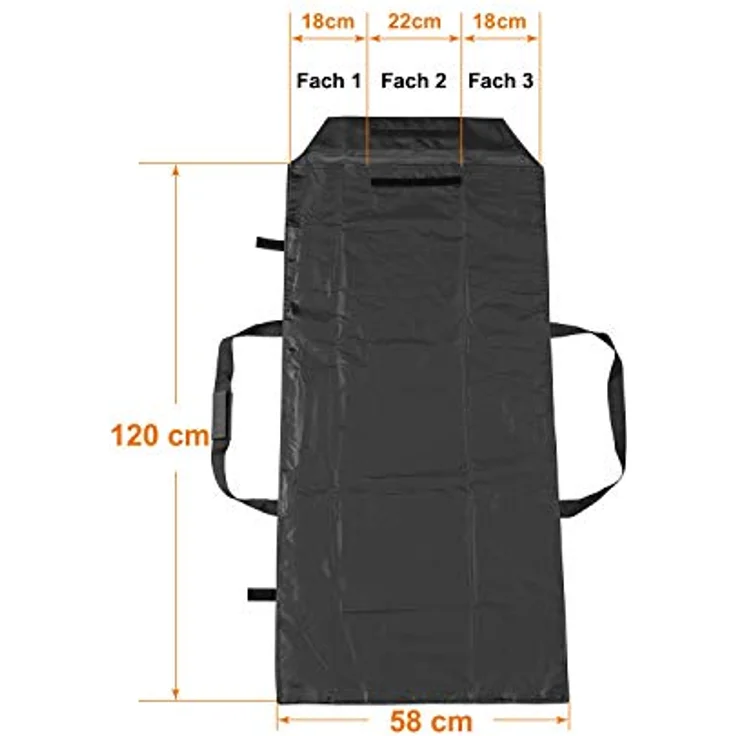 Walimex pro Stativtasche Vario 120 - für 3 Stative bis 120 cm, max. 120 x 20 x 20 cm, faltbar, auch für große Studiostative, Lichtstative, Heavy Duty Stative und Hintergrundsysteme, mit Tragegurt – Bild 4