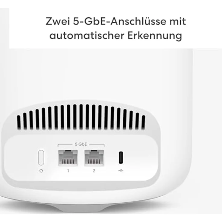 eero Pro 7, Triband-Mesh-Wi-Fi-7-Router, bis zu 5 Gbit/s, WLAN-Abdeckung 190 m², Einzelpack – Bild 2