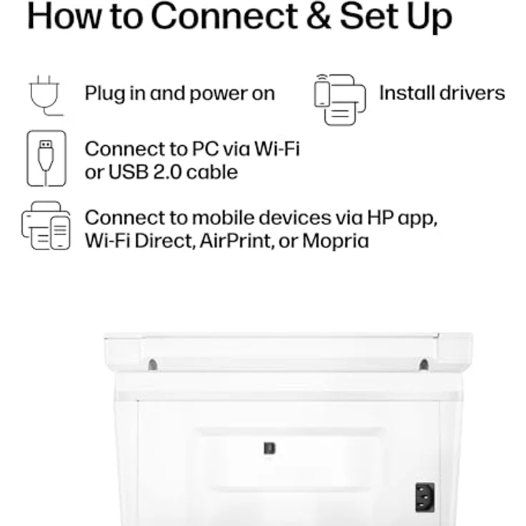 HP LaserJet Pro MFP M140w Wireless Weiß, Multifunktionsdrucker für Zuhause – Bild 11