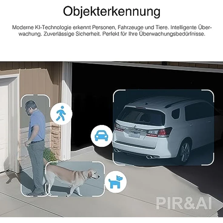 INSTAR IN-8403 2K+ PoE schwarz - LAN/PoE Überwachungskamera mit KI (AI) - IP Kamera - Power Over Ethernet - PIR - Nachtsicht - Verwendung im Innen- und Außenbereich - HomeKit - MQTT – Bild 3