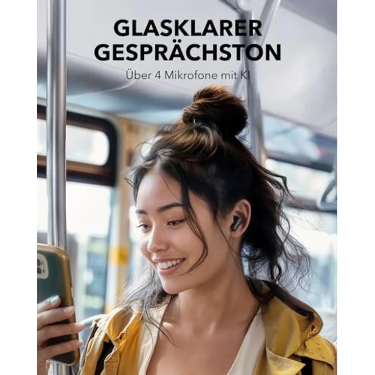 Anker Soundcore P30i Schwarz (ANC, 40 h), Kopfhörer mit adaptiver aktiver Geräuschunterdrückung und lange Akkulaufzeit – Bild 6