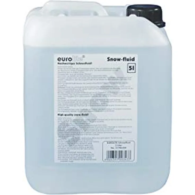 Eurolite Schneefluid, 5 Liter | Flüssigkeit für Schneemaschinen | Geruchlos | Hinterlässt nahezu keine Rückstände