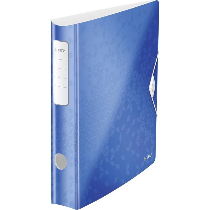 LEITZ Aktenordner Qualitäts-Ordner 180° Active WOW, Büroordner in leuchtendem WOW Metallic-Blau – Bild 1