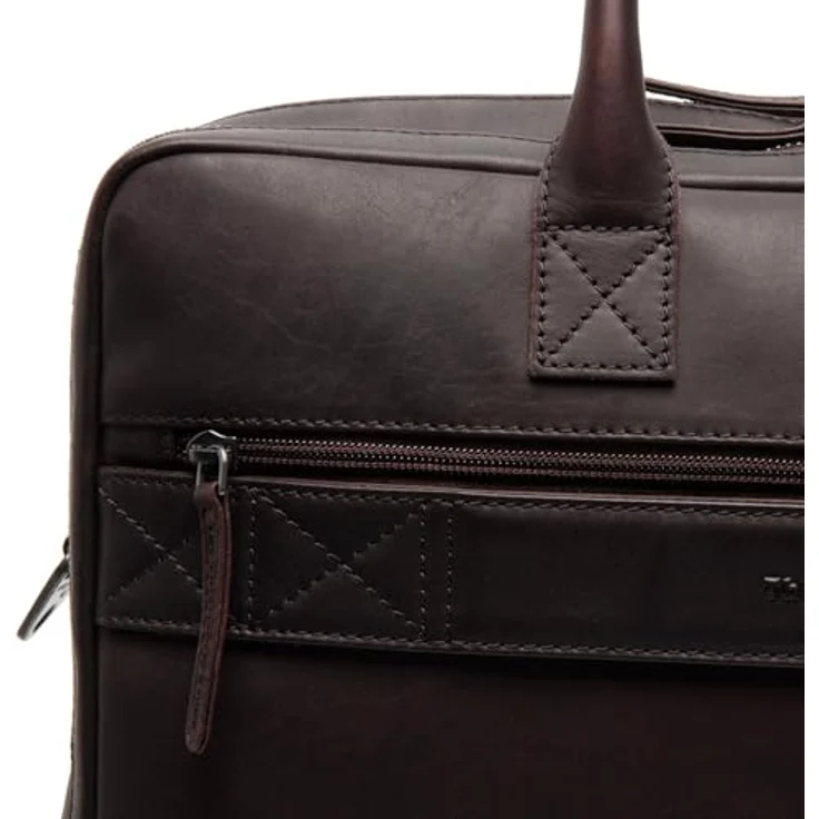 The Chesterfield Brand Tacama, Leder Laptoptasche aus Vollnarbenleder, braun – Bild 5