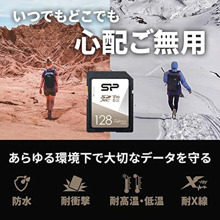 SP Silicon Power SP128GBSDXJA2V10 SDXC-Karte, 128 GB, UHS-II, U3, V90, 8K Ultra-HD, lese bis zu 290 MB/s, 5 Jahre Garantie – Bild 4