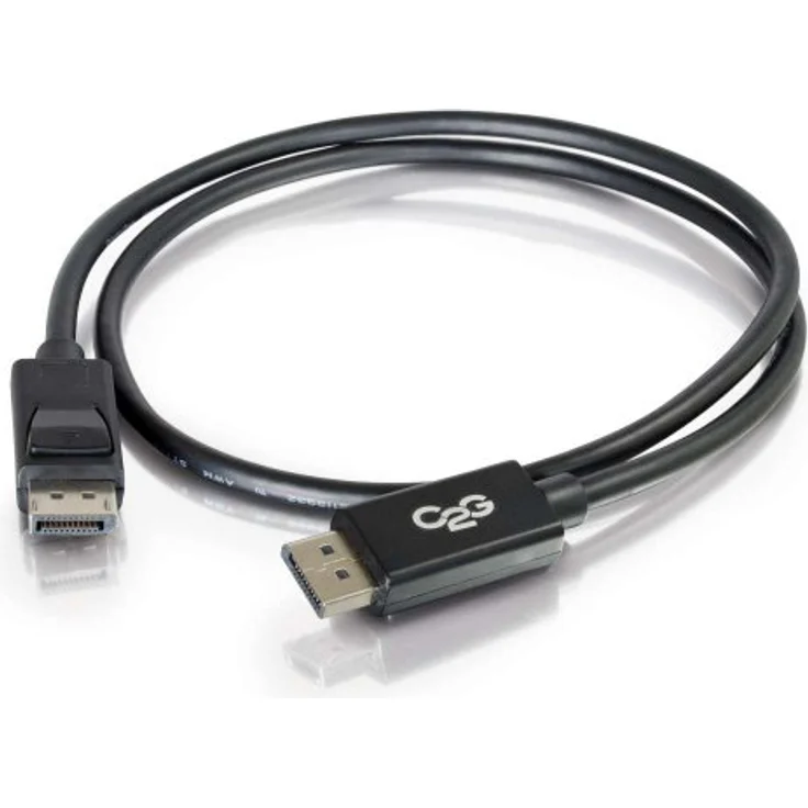C2G 8K UHD Display Port Kabel, Stecker auf Stecker, 1,8 m, Schwarz, Unterstützung für 4K Auflösung und digitales Audio-/Video-Signal – Bild 2