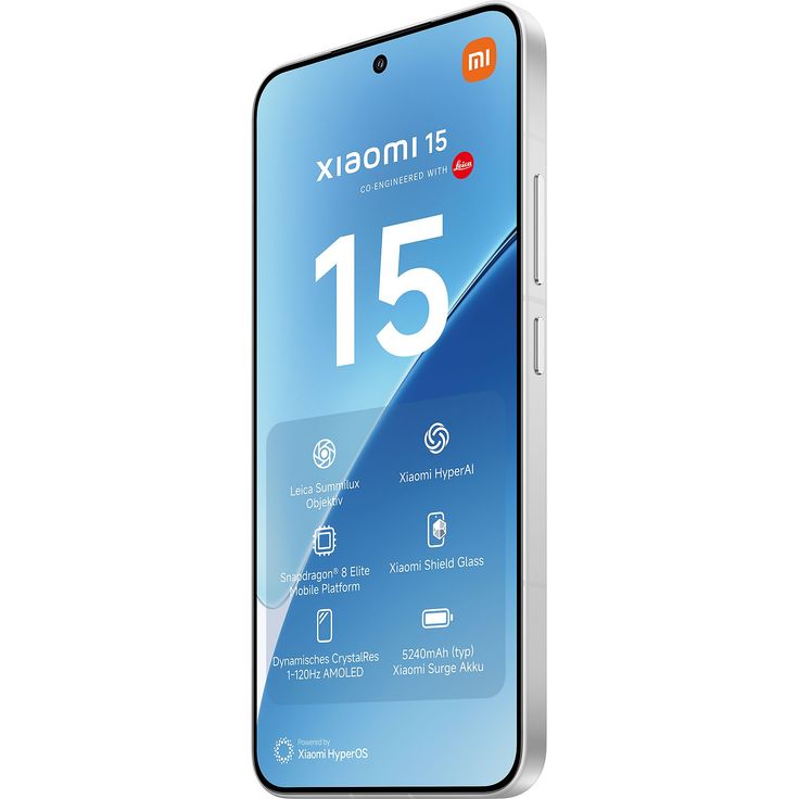 Xiaomi 15 5G Smartphone – 6,36" OLED 120Hz, Snapdragon 8 Elite, 512GB Speicher, HDR10+, Dolby Vision, High-End Handy, White – Bild 3