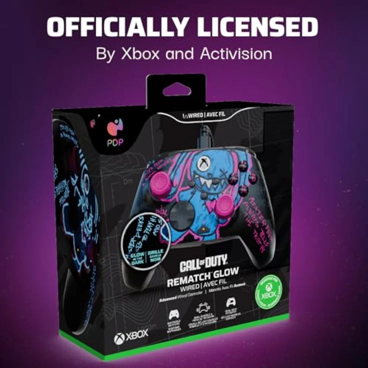 PDP Rematch Wired Controller COD: Mister Peeks Xbox, Glow Design, 3-Wege-Haartrigger und anpassbare Tasten, offiziell lizenziert für Xbox Series X – Bild 5