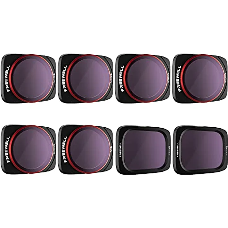 Freewell Den Ganzen Tag-4K Series-8Pack ND, ND/PL, CPL Filter Kompatibel mit Air 2S Drone