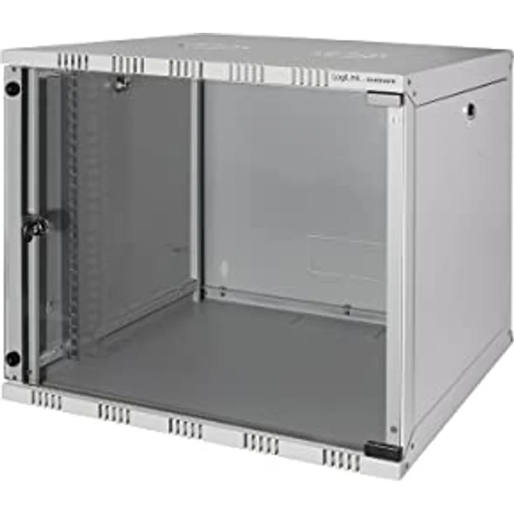 LogiLink W09A40G Wandschrank 9HE (400mm Tiefe), Flat Pack (unmontiert), 48,26 cm (19 Zoll) lichtgrau – Bild 2