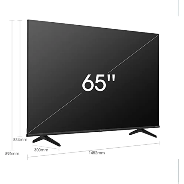 Hisense 65E7HQ Hisense QLED Smart-TV 164cm (65 Zoll) Fernseher (4K, HDR10, HDR10+ decoding, HLG, Dolby Vision, DTS Virtual, 60Hz Panel, Bluetooth, Alexa Built-in, VIDAA Voice) – Bild 2