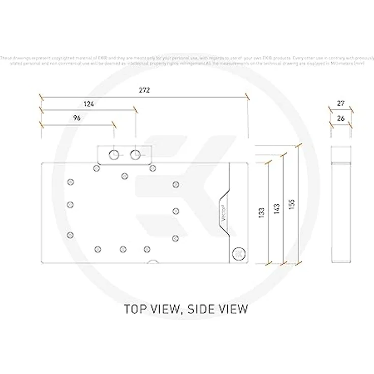 EKWB EK QuanVec² AMP/Trinity RTX 4090 D-RGB NI+Pl Grafikkarte, Marke EKWB – Bild 3