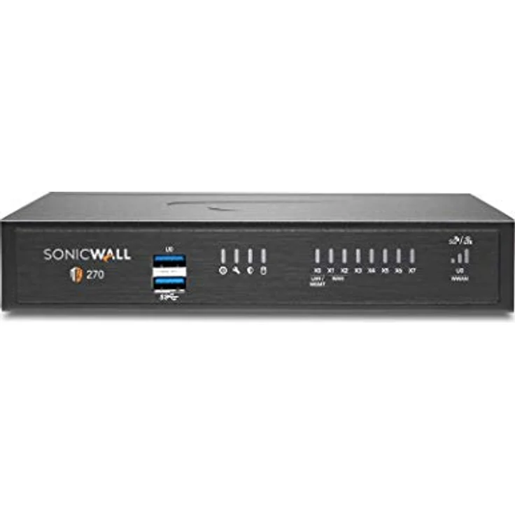 Sonicwall TZ270 Secure Upgrade Plus – 2YR Advanced Edition (02-SSC-6844) | Next-Generation Firewall, Desktop-Formfaktor, 10-/5-Gigabit-Ethernet-Schnittstellen – Bild 1