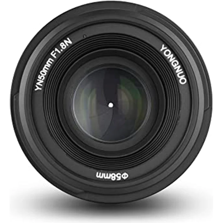 Yongnuo YN50 mm Nikon – Objektiv für Kameras DSLR (F-1.8, 58 mm, AF-MF), Schwarz – Bild 8