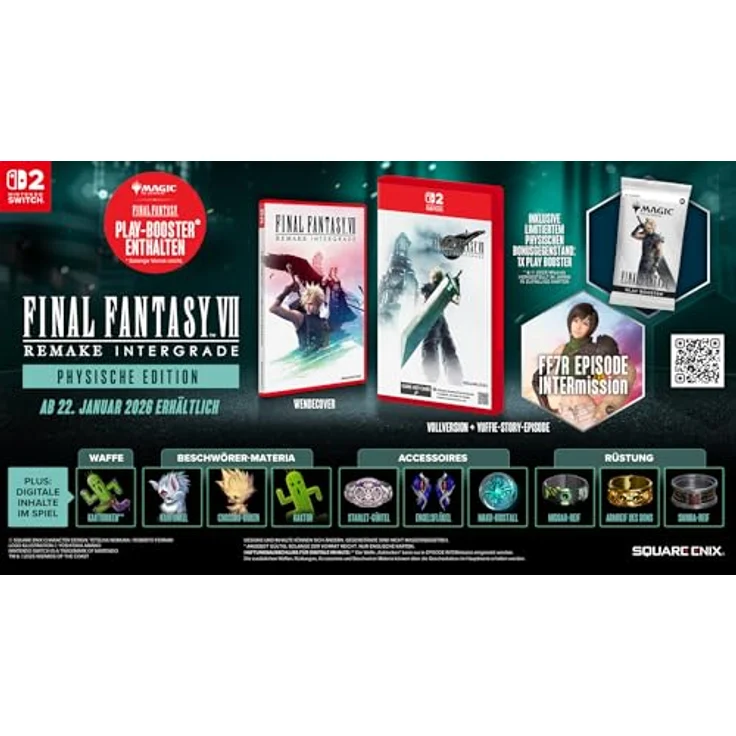 SQUARE ENIX Final Fantasy VII Remake Intergrade, Nintendo Switch 2 Spiel mit Magic: The Gathering—FINAL FANTASY Play Booster, epischer Soundtrack und innovativem Kampfsystem – Bild 3