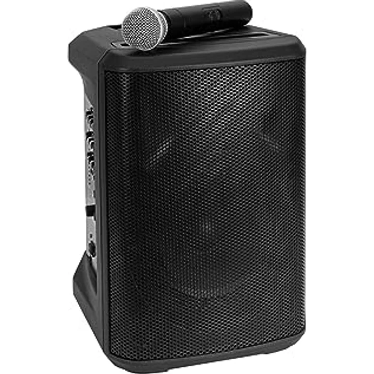 OMNITRONIC PORTY-8A Drahtlos-PA-System | Mobiles 8"-PA-System mit Akkubetrieb, Bluetooth, DSP und Funkmikrofon – Bild 1