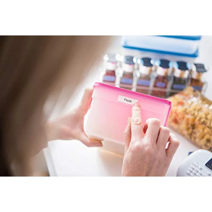 Brother Schriftband M-K231, nicht laminiert, Schwarz auf Weiß, 12 mm breit, 8 m lang – Bild 5