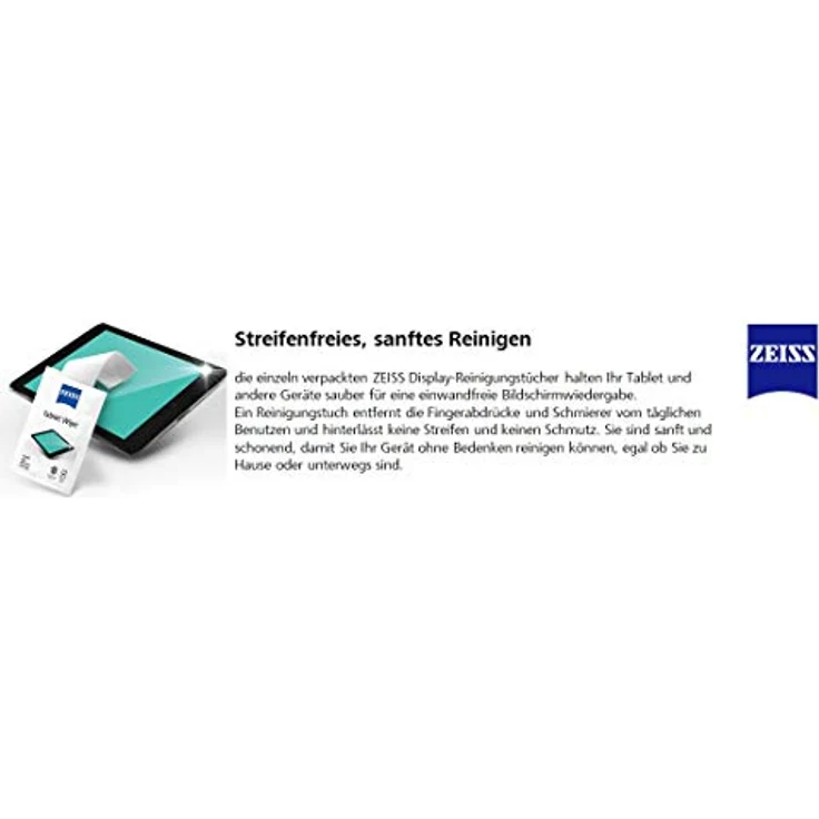 ZEISS Display-Reinigungsset, alkoholfreies Reinigungsspray mit Mikrofasertuch, Grau – Bild 6